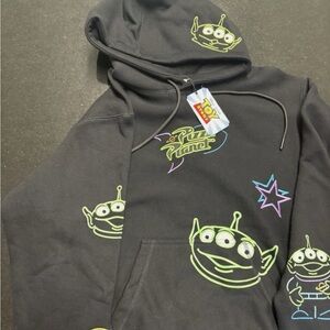 Toy Story Black Hoodie with Alien Print